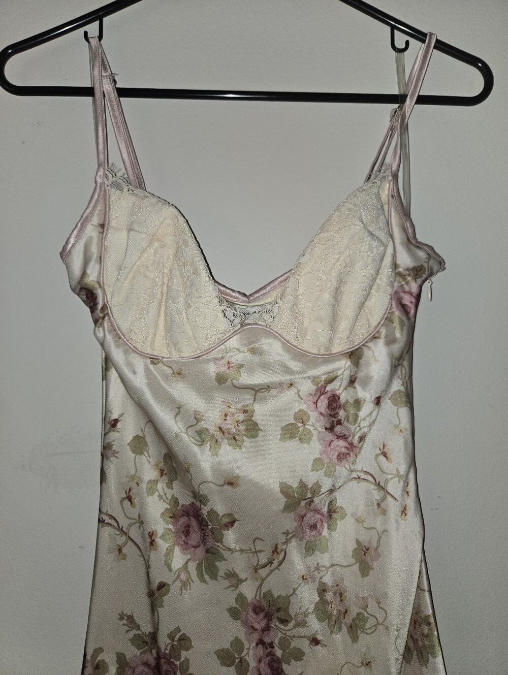 House of CB Felicity [Size XS] Floral Ivory Satin Lace Midi Coquette Dress - Picture 4 of 15